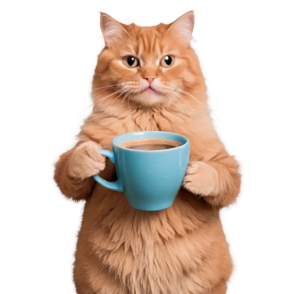 Adorable-Cat-Holding-a-Coffee-Mug-with-a-Happy-Face-HighQuality-PNG-Image