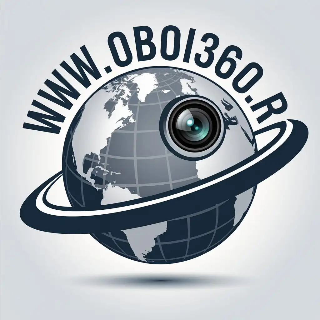 a vector logo design,with the text "www.oboi360.ru", main symbol:www.oboi360.ru,complex,clear background