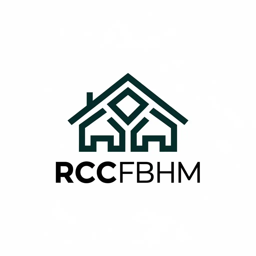 a vector logo design,with the text "RCCFBHM", main symbol:RCCFBHM,Moderate,be used in Home Family industry,clear background