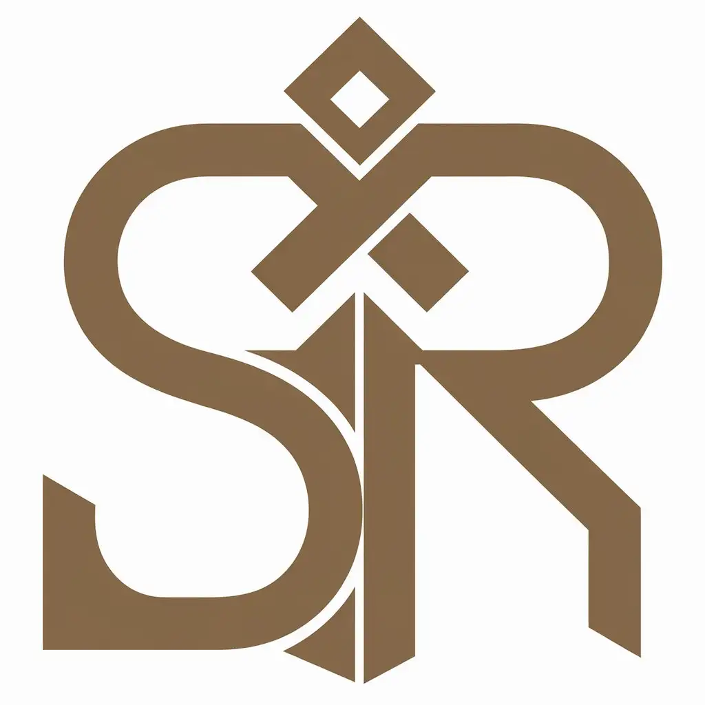 a vector logo design,with the text "S R", main symbol:Rabiyat,Moderate,be used in Retail industry,clear background