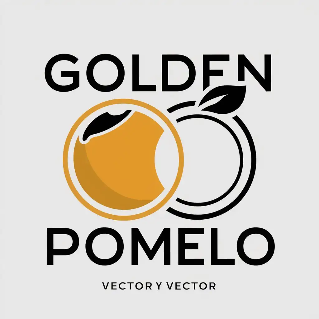 LOGO Design for Golden Pomelo Modern Minimalistic Vector with Oranges and Pomelo Symbol