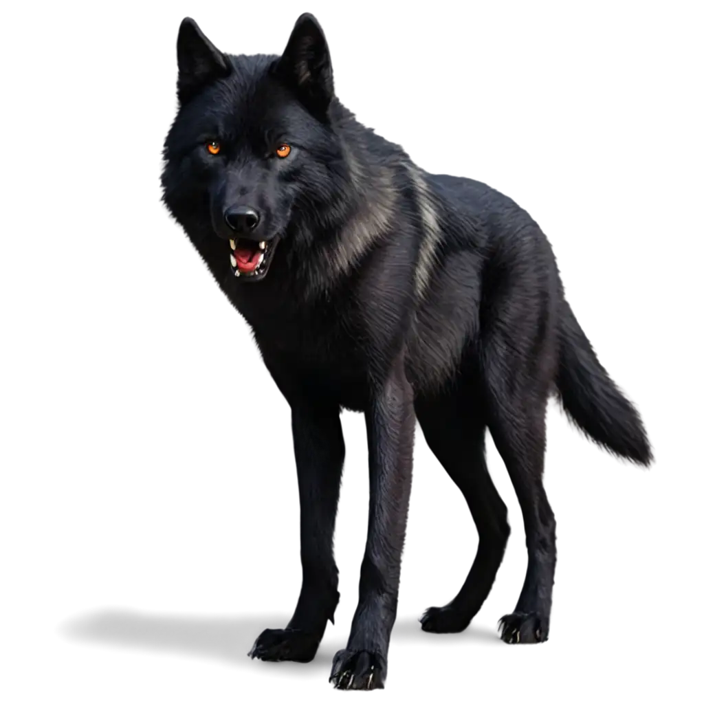 Angry-Black-Wolf-PNG-Image-HighQuality-and-Versatile-for-Various-Applications