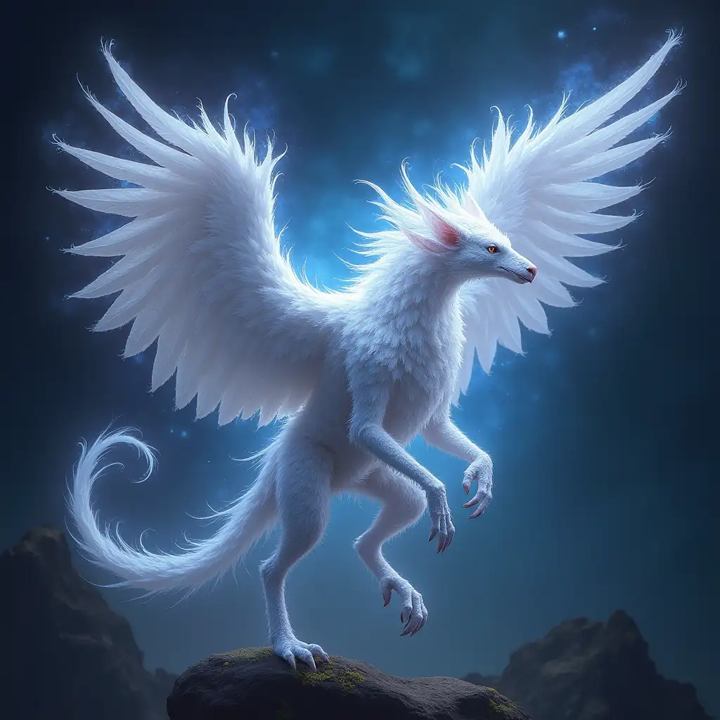 Majestic Cosmic Transparent Ghost Griffin in Full Size