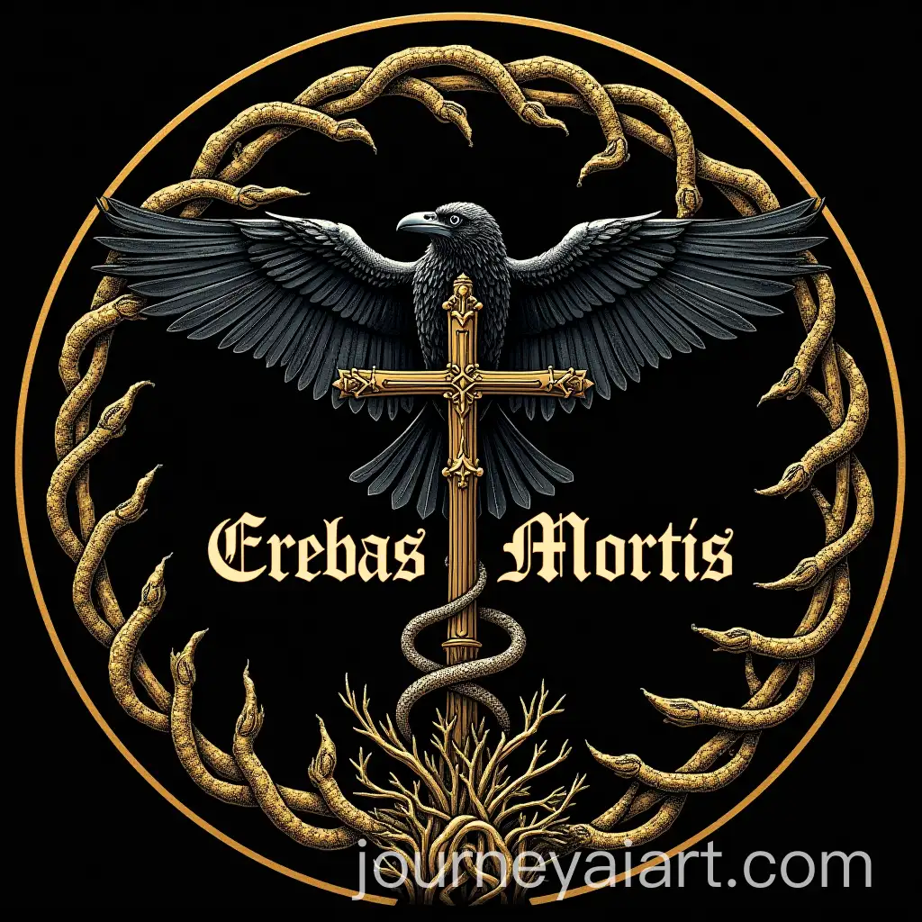 Stylized-Raven-with-Inverted-Crucifix-and-Gothic-Erebus-Mortis-Design