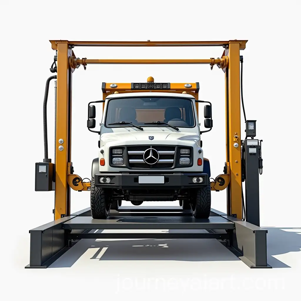 Hydraulic-Lift-Machine-with-GAz-Car-Logo-in-Industrial-Setting