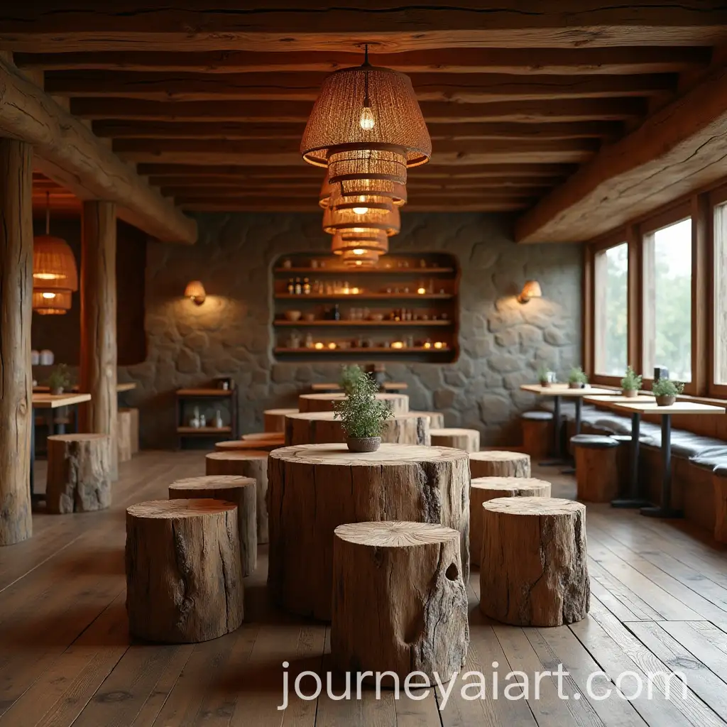 Cozy-Caf-Interior-Designed-as-a-Rustic-Russian-Izba