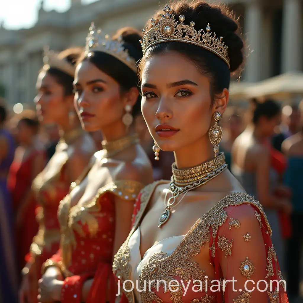 Queens-from-All-Countries-in-the-World-in-Elegant-Crowns-and-Regal-Attire