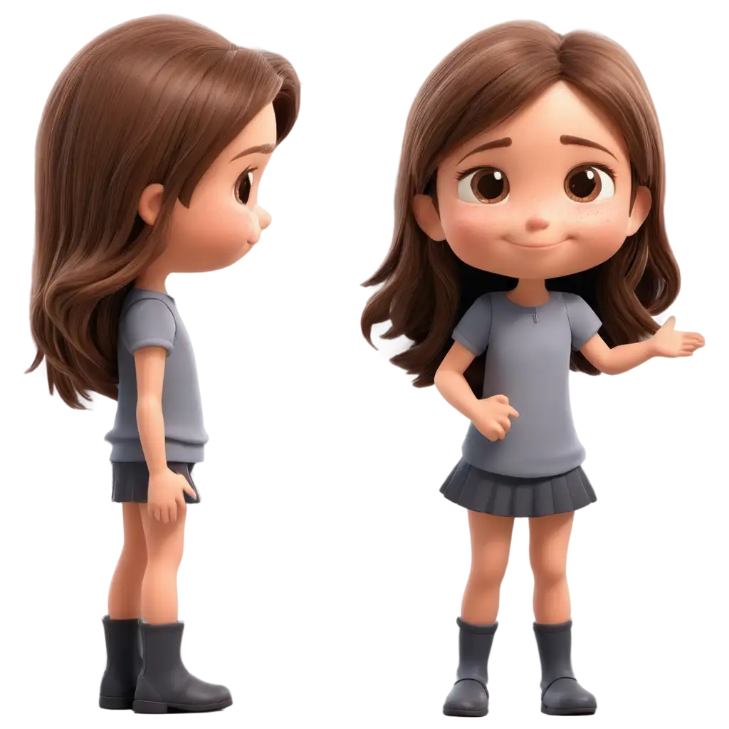 Adorable-Little-Girl-with-Brown-Hair-Cartoon-PNG-Image