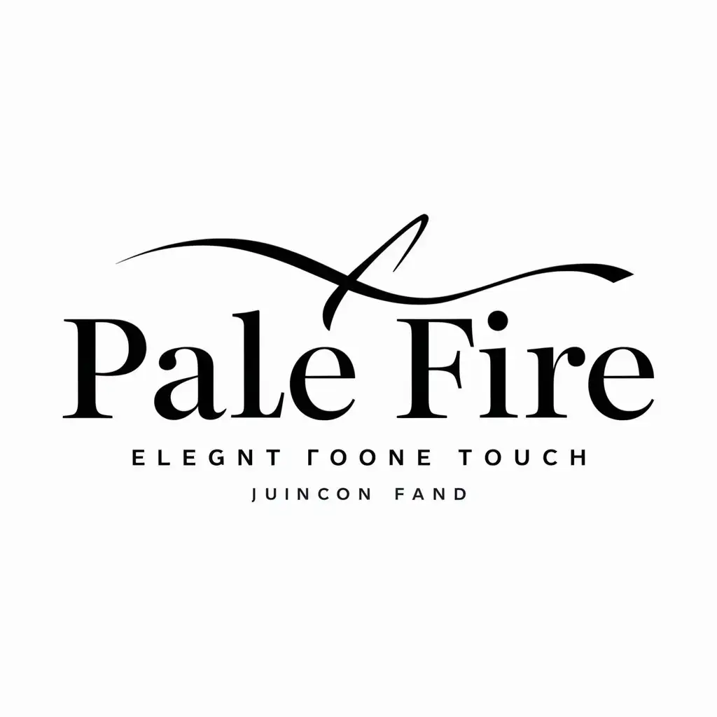 a logo design,with the text "pale fire", main symbol:ogoei,Moderate,be used in Others industry,clear background