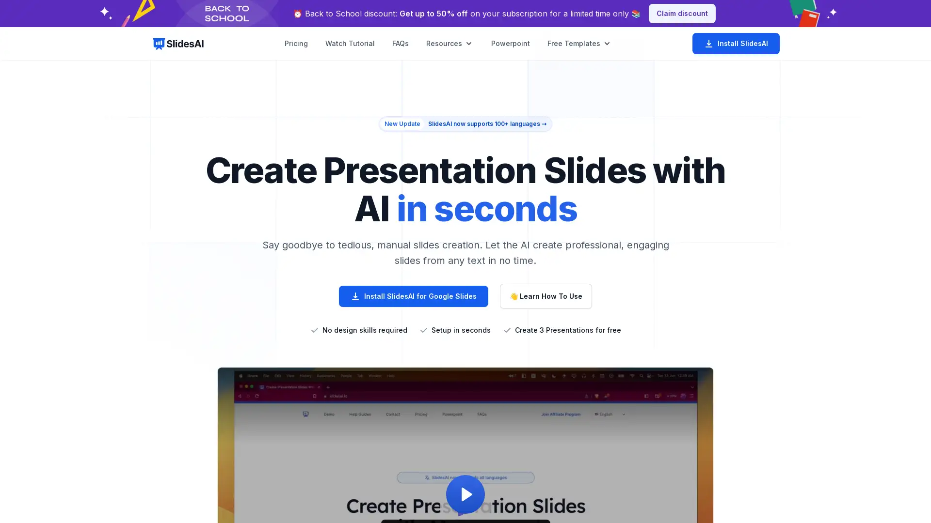 Transform text into stunning presentations effortlessly with AI.