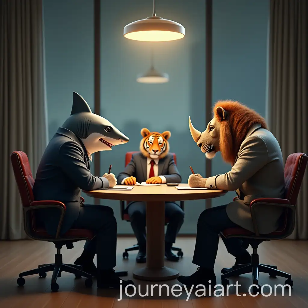 Animal-Managers-Meeting-in-Office-Space