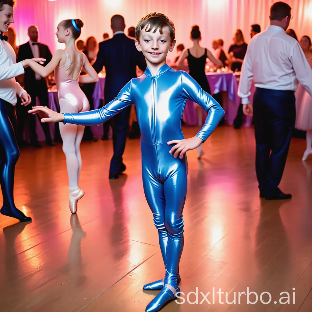 8YearOld-Boy-in-Shiny-Ballet-Suit-Dancing-at-Party