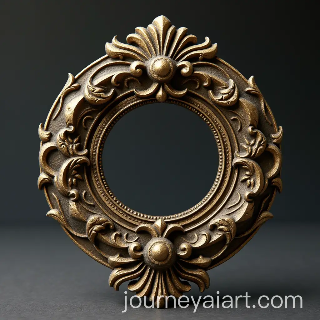 AI-Art-Prompt-ExpansionElegant-Antique-BasRelief-Ring-with-Symmetrical-Throne-Design
