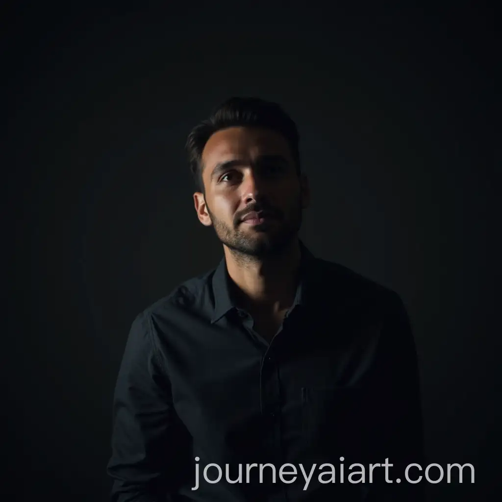 Worried-Male-Freelancer-in-Dark-Background