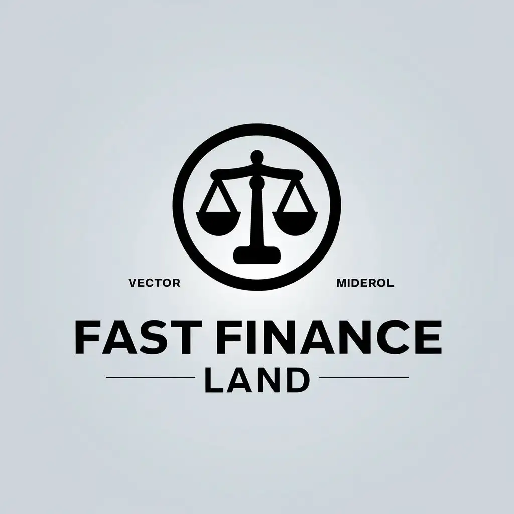 LOGO-Design-For-Fast-Finance-Land-Vector-Design-with-Bours-Symbol-for-Finance-Industry