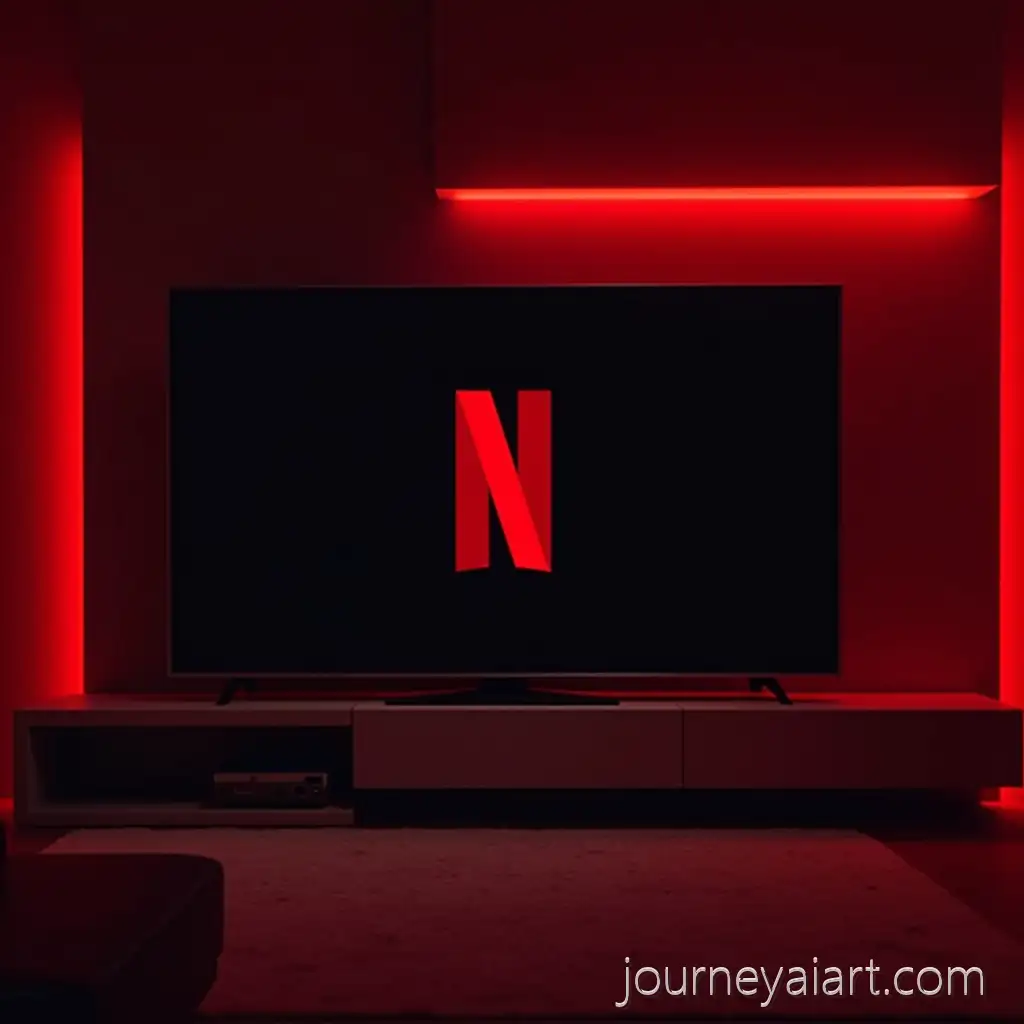 Futuristic-Home-Cinema-with-Giant-TV-Showing-Netflix-Premium-Interface