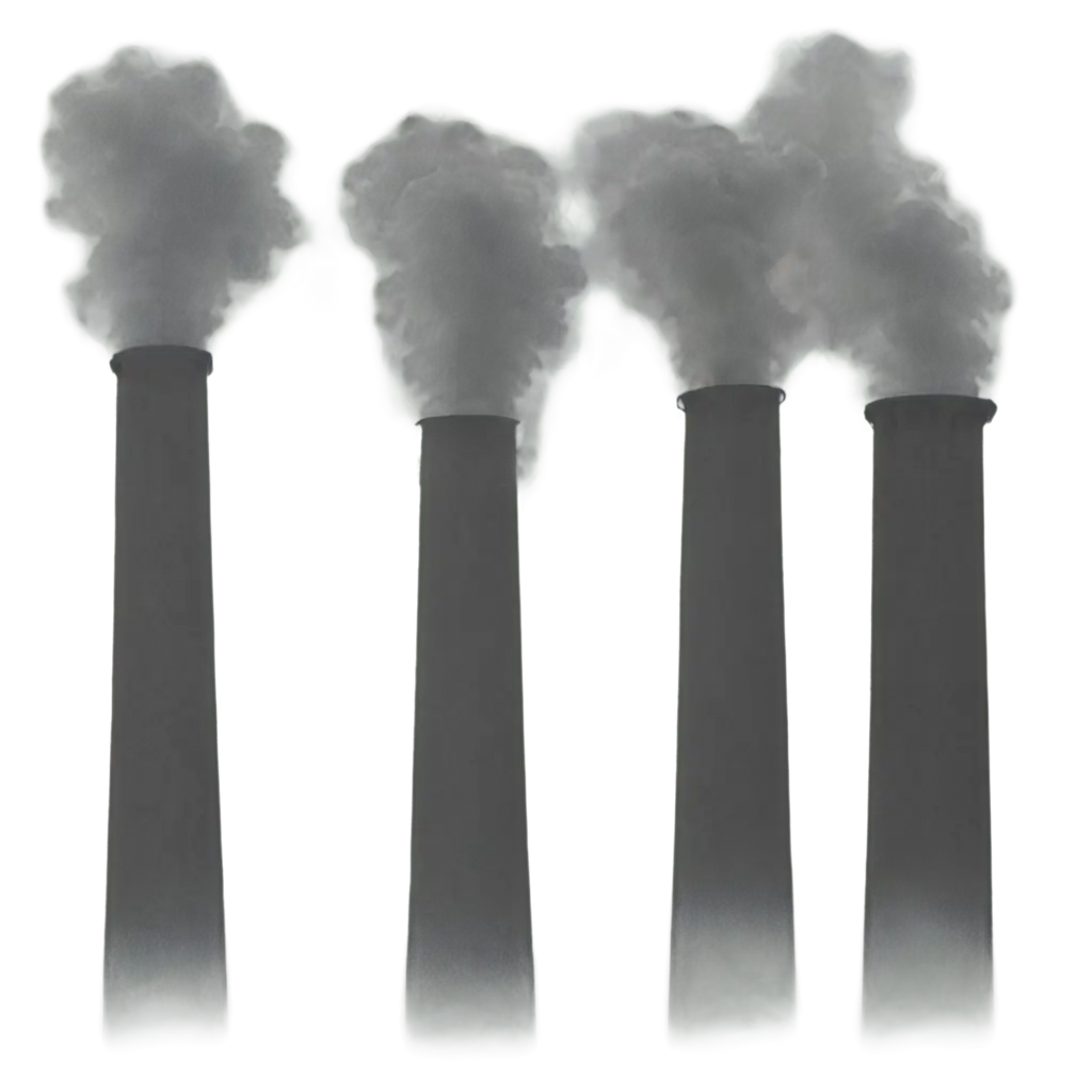 PNG-Image-of-Smoking-Chimneys-Enhance-Environmental-Awareness-with-HighQuality-Visuals