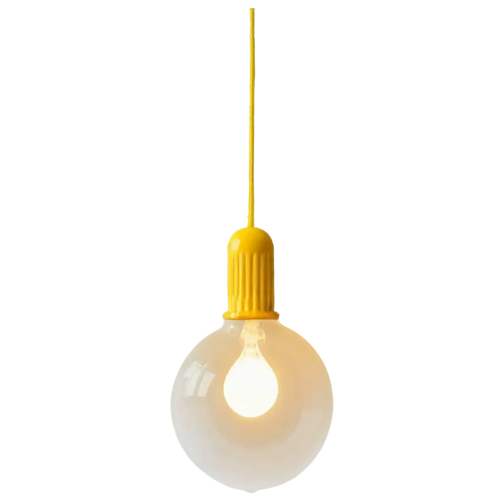 Yellow-Hanging-Bulb-PNG-HighQuality-Transparent-Image-for-Versatile-Design-Use