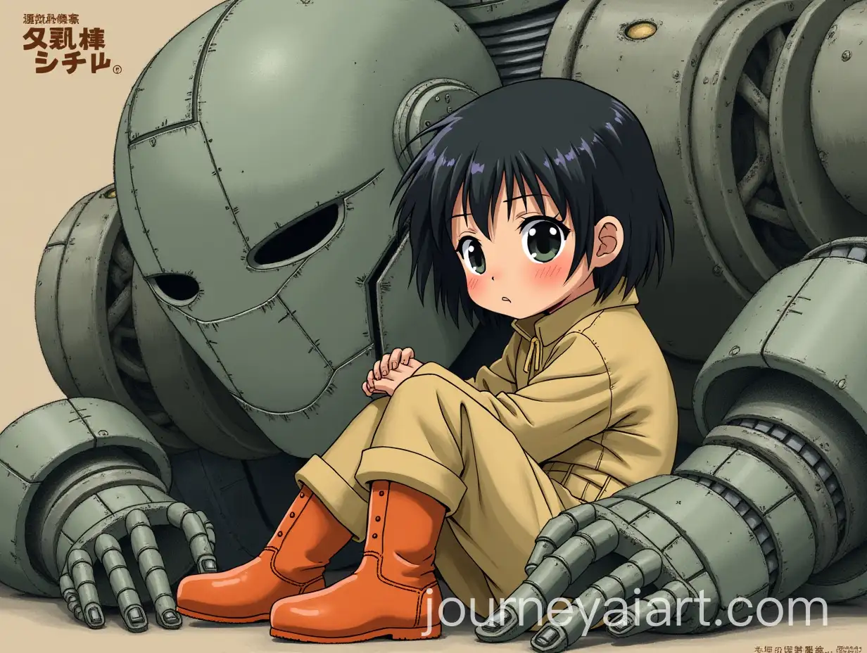 Young-Girl-Embracing-a-Weathered-Robot-in-Anime-Art-Style