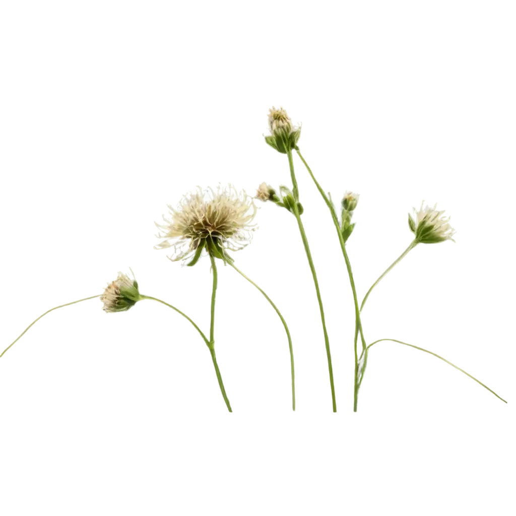 scabious on a transparent background