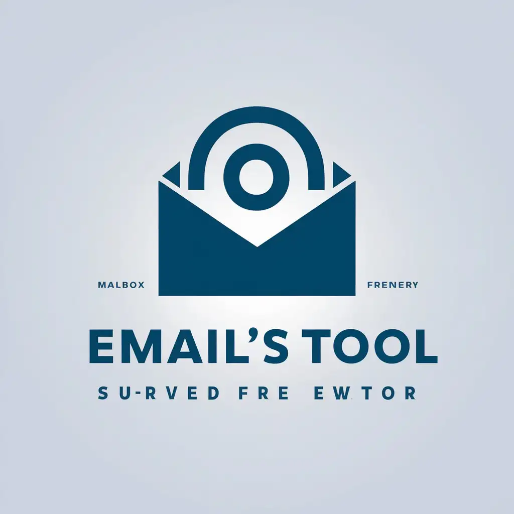 a vector logo design,with the text "email's tool", main symbol:malbox,Moderate,be used in Internet industry,clear background