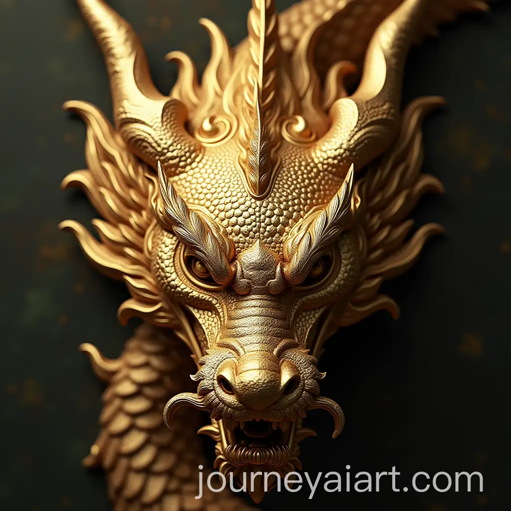Intricate-Gold-Dragon-Head-with-Detailed-Features