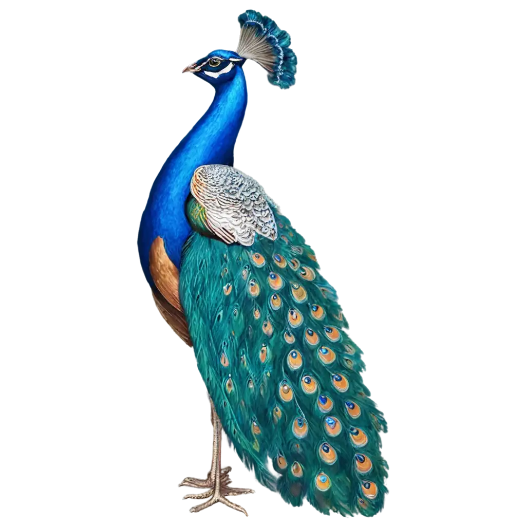 Stunning-Blue-Peacock-PNG-Image-Perfect-for-HighQuality-Graphics-and-Designs