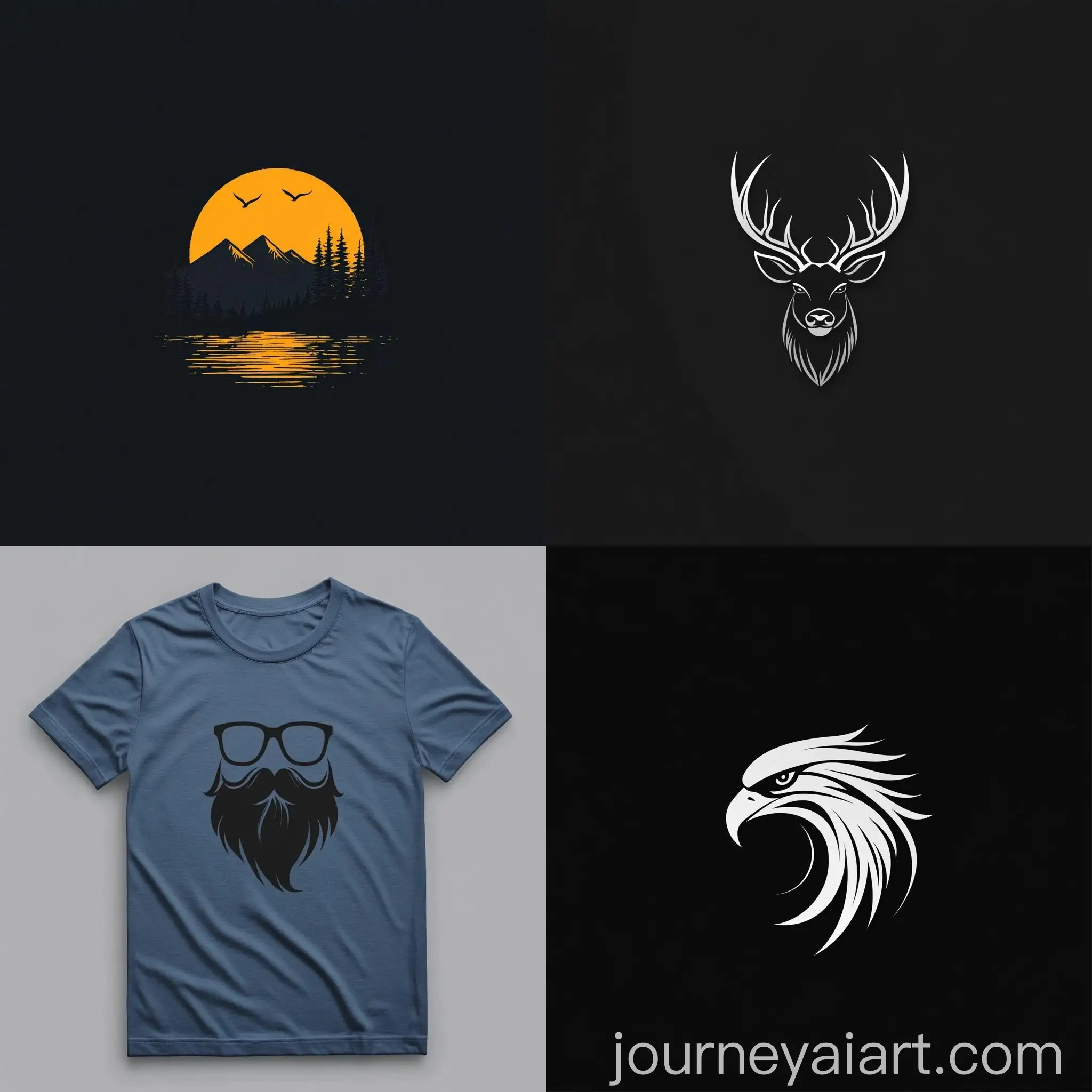 Elegant-Moonlit-Dragon-Logo-for-Simple-Shirt-Company-Brand