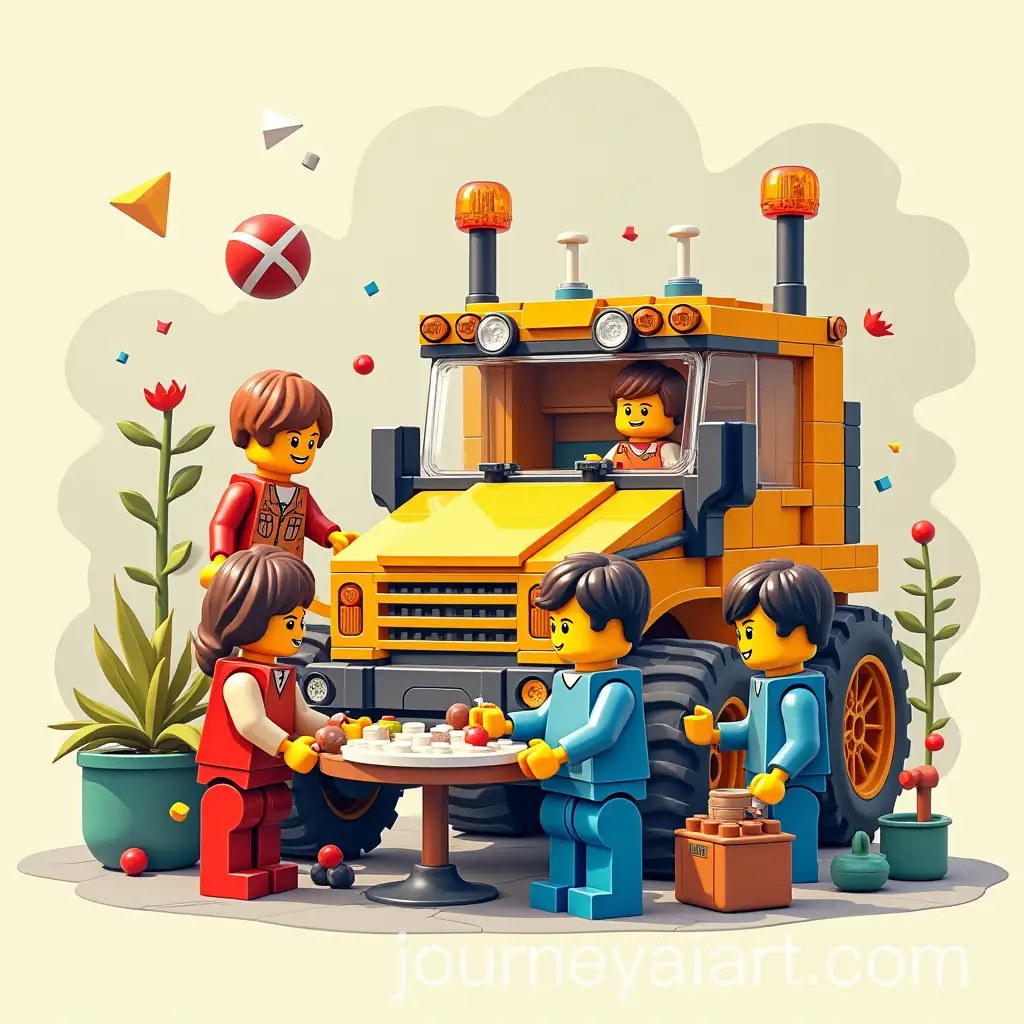 Illustration-of-Lego-Workshop-in-Style-Notion
