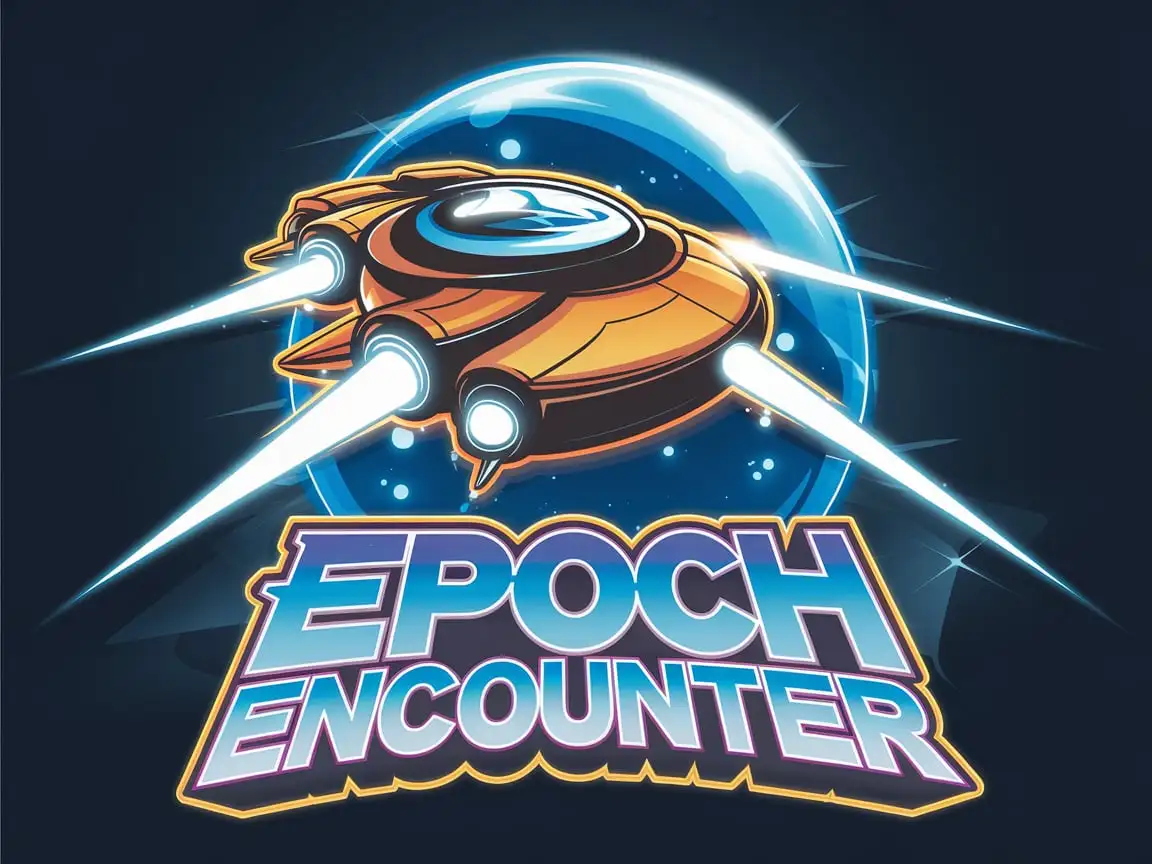 1990s Themed Rock Band Logo Epoch Encounter