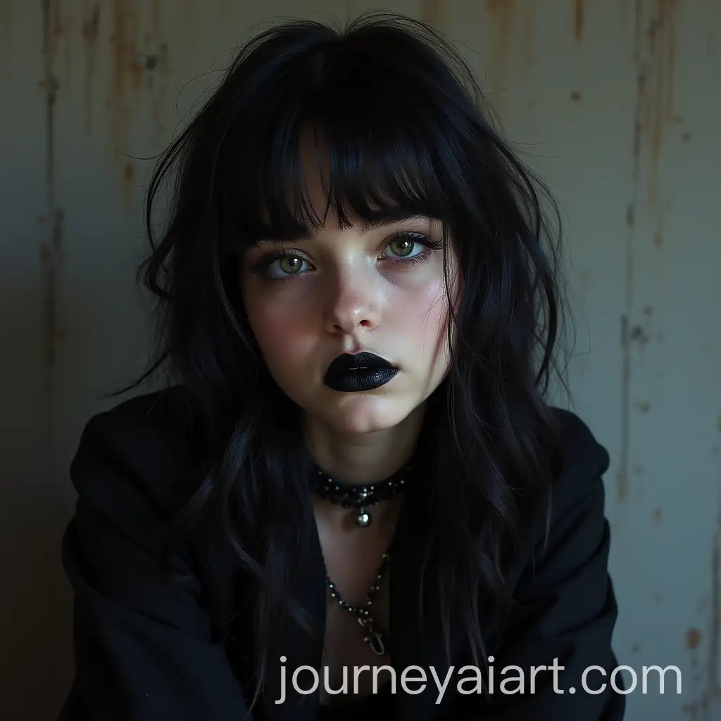 Goth-Teen-with-Dark-Fashion-and-Expression