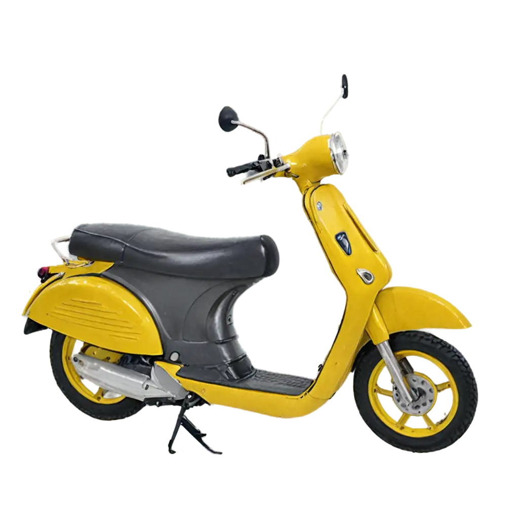 Yellow-Old-Scooter-PNG-Image-for-Creative-and-Professional-Uses