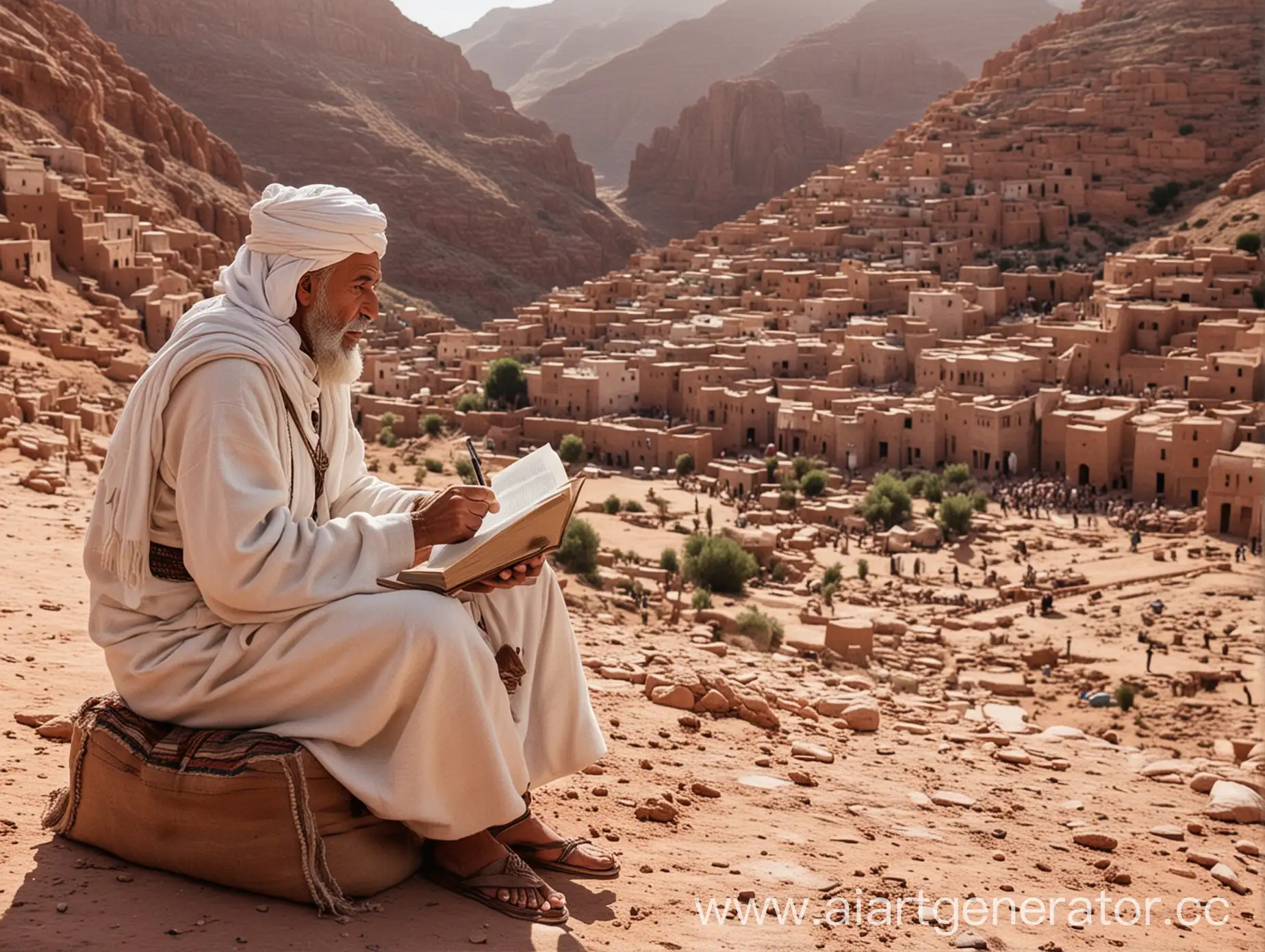 Berber-Wise-Man-Teaching-Students-in-Ancient-Algeria