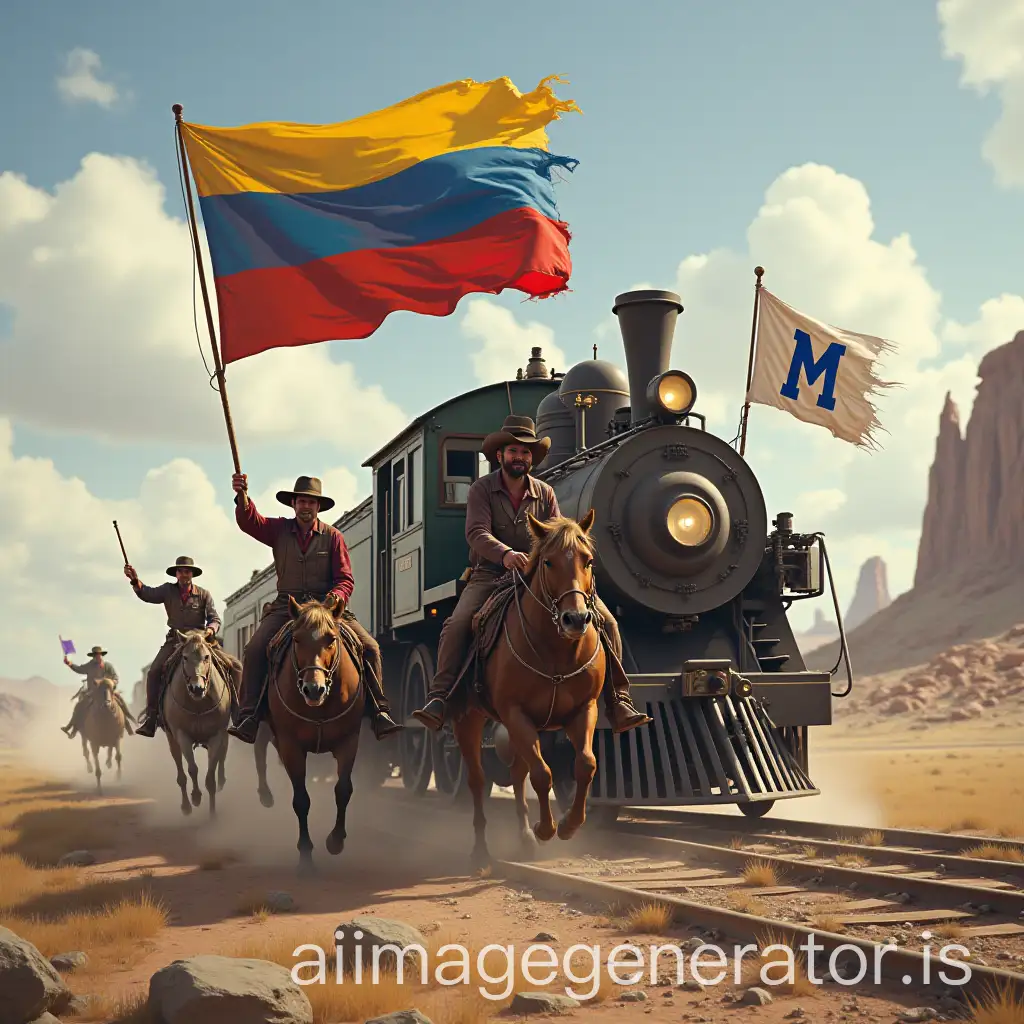 Wild-West-Train-Ride-with-Zombies-Werewolves-and-Flags