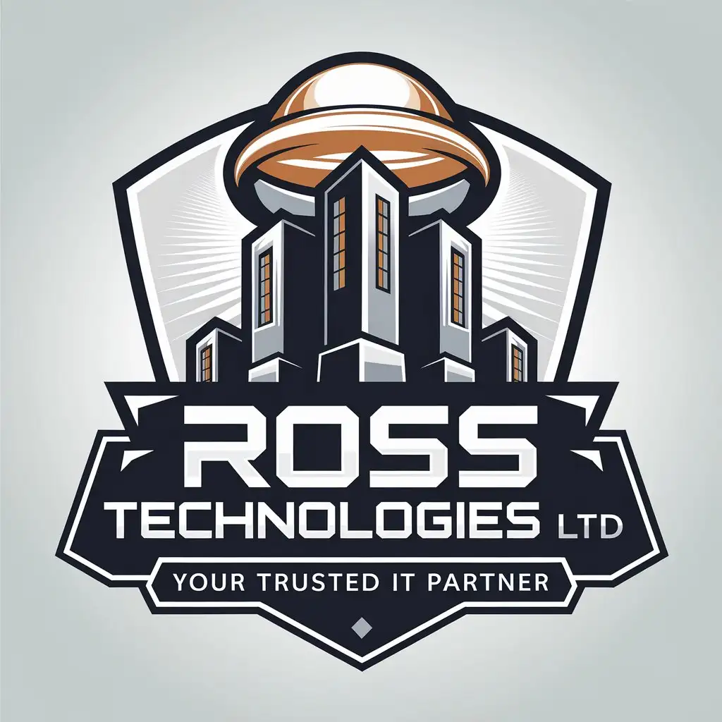 LOGO Design for ROSS Technologies Ltd Vector Logo with Clear Background and Trusted IT Partner Symbolism