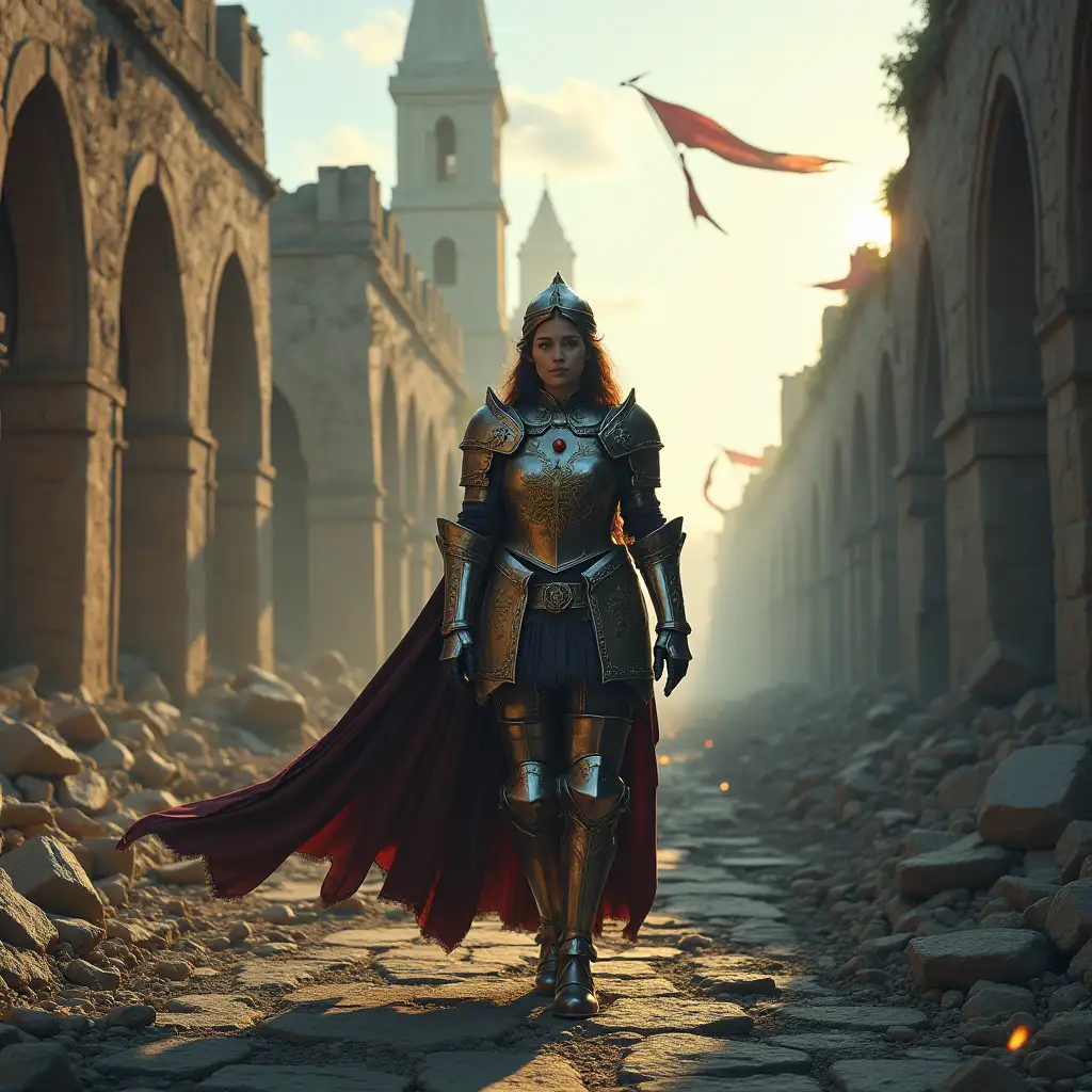 Royal-Guard-Patrolling-Ruins-of-a-Fallen-Kingdom