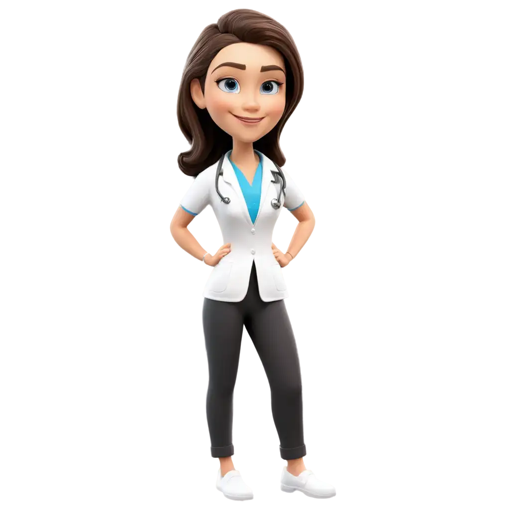 Profession-Female-Doctor-PNG-3D-Illustration-HighQuality-Free-Clipart