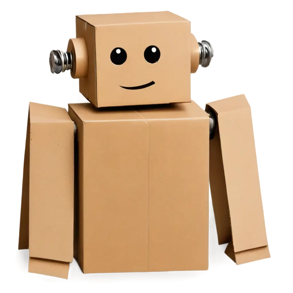 Robot-Made-of-Cardboard-PNG-Image-for-Creative-and-Educational-Use