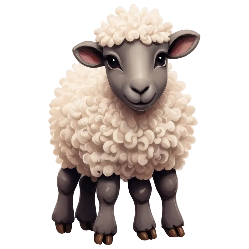 HighQuality-PNG-Image-of-Sheep-for-Diverse-Creative-Projects