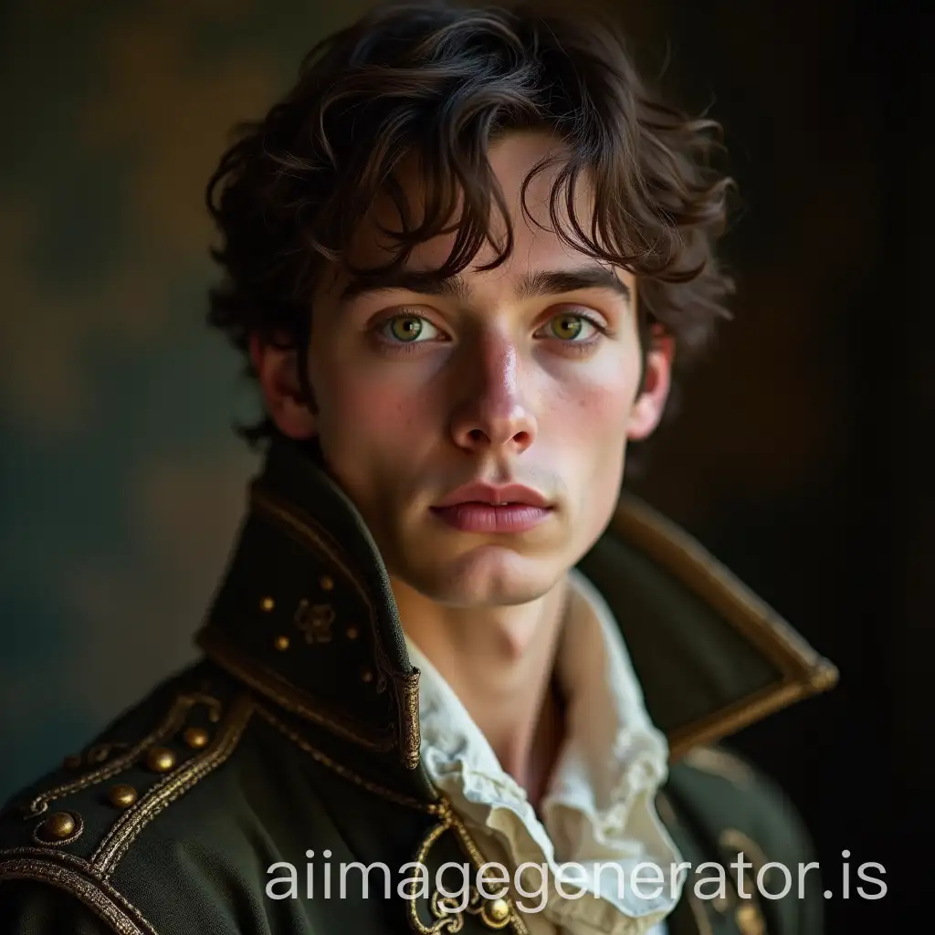 Handsome-Young-Man-in-17th-Century-Attire-with-Green-Eyes