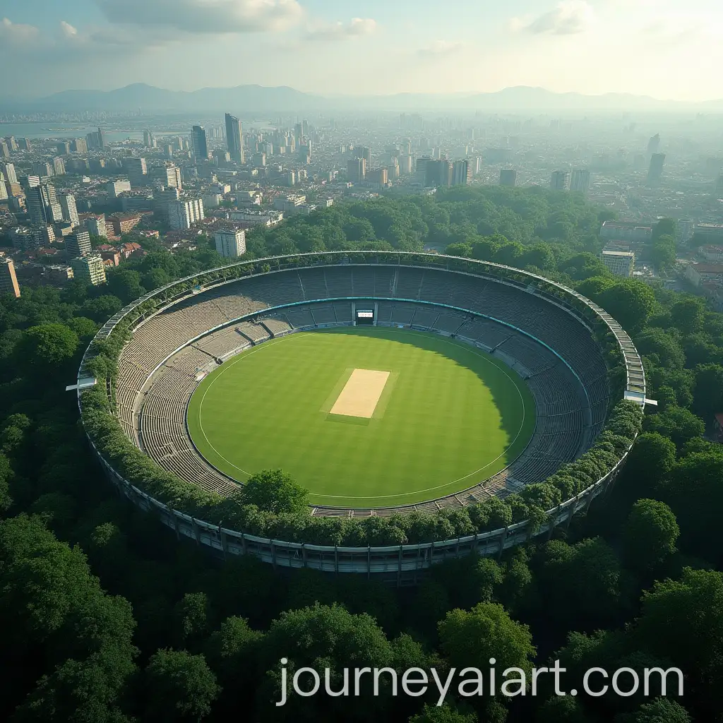 Cricket-Stadium-Surrounded-by-Urban-and-Forest-Landscape