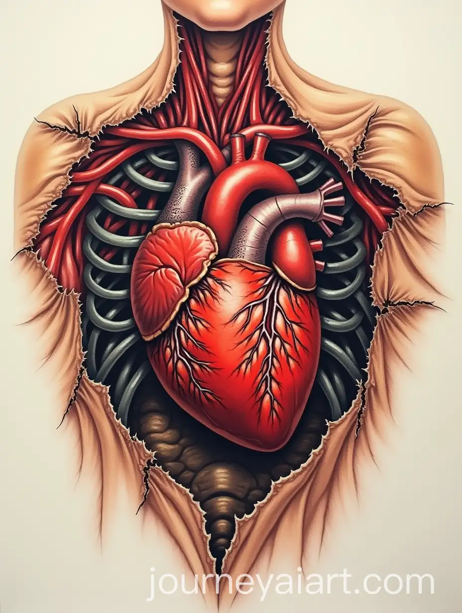 Realistic-Chest-Tattoo-Design-Anatomical-Heart-and-Human-Body-Revealed