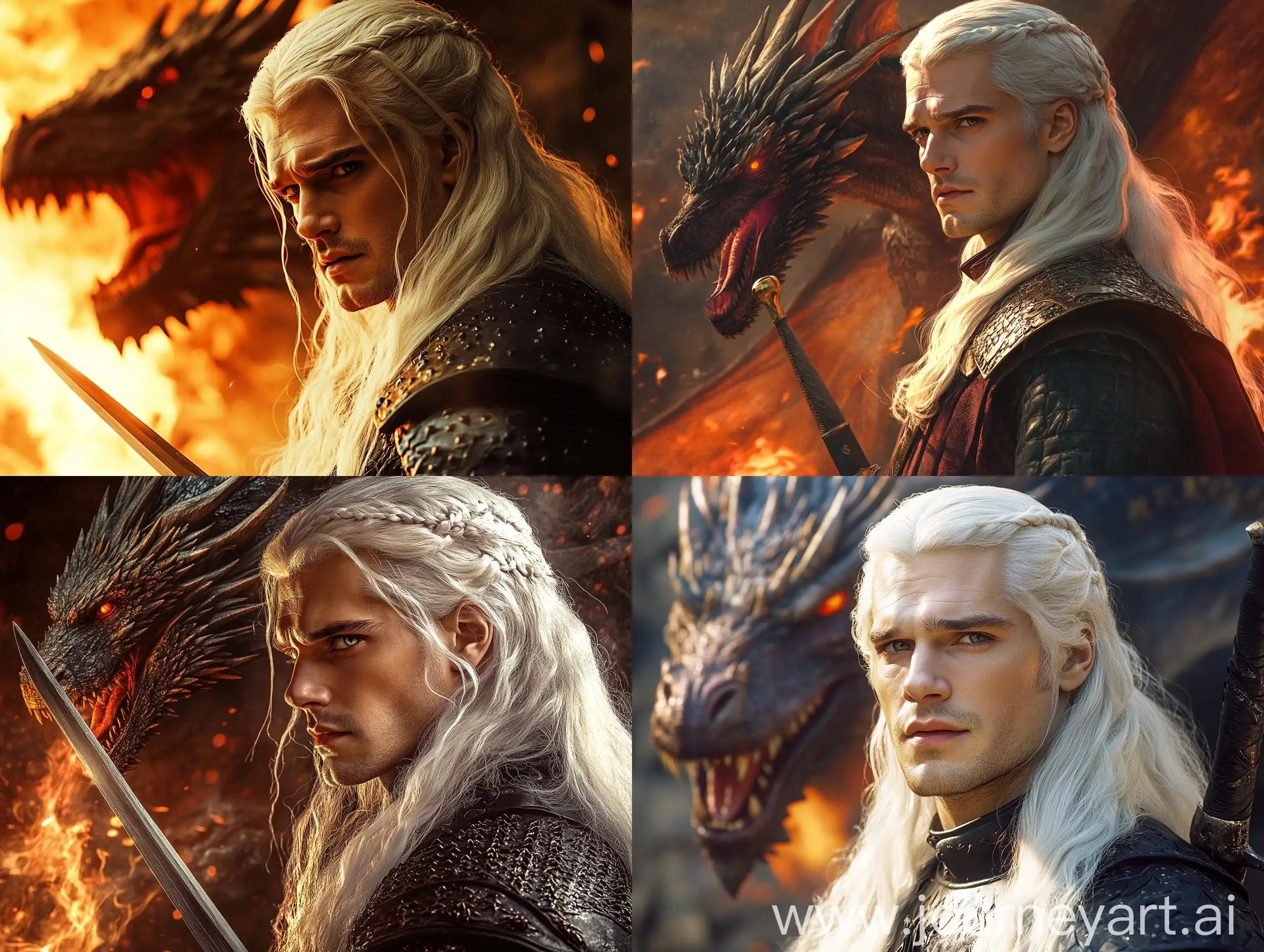 Henry-Cavill-as-Aegon-Targaryen-with-Dragon-in-Game-of-Thrones-Scene