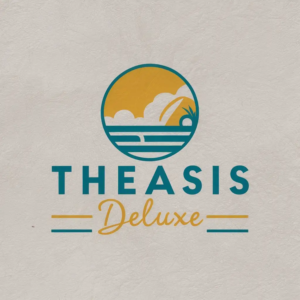 LOGO Design for Theasis Deluxe Sea View with Modern Elegance