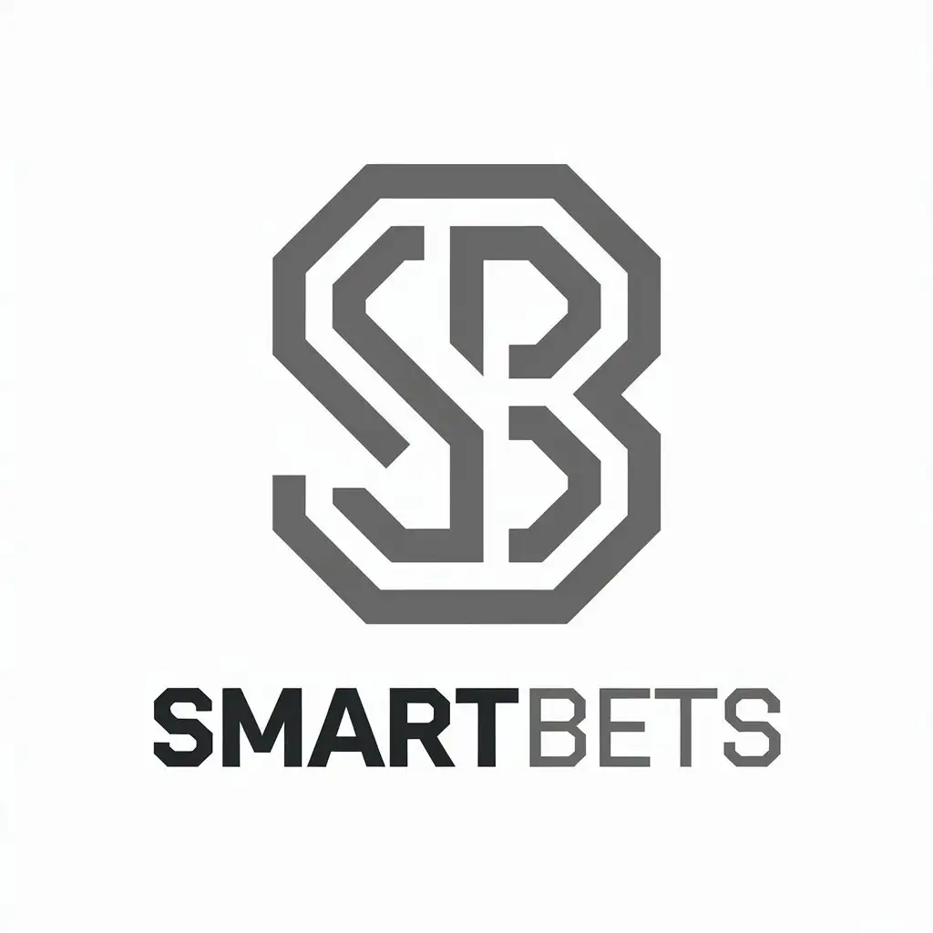 LOGO Design for SmartBets Minimalistic Vector with SB Symbol for Sports Fitness Industry