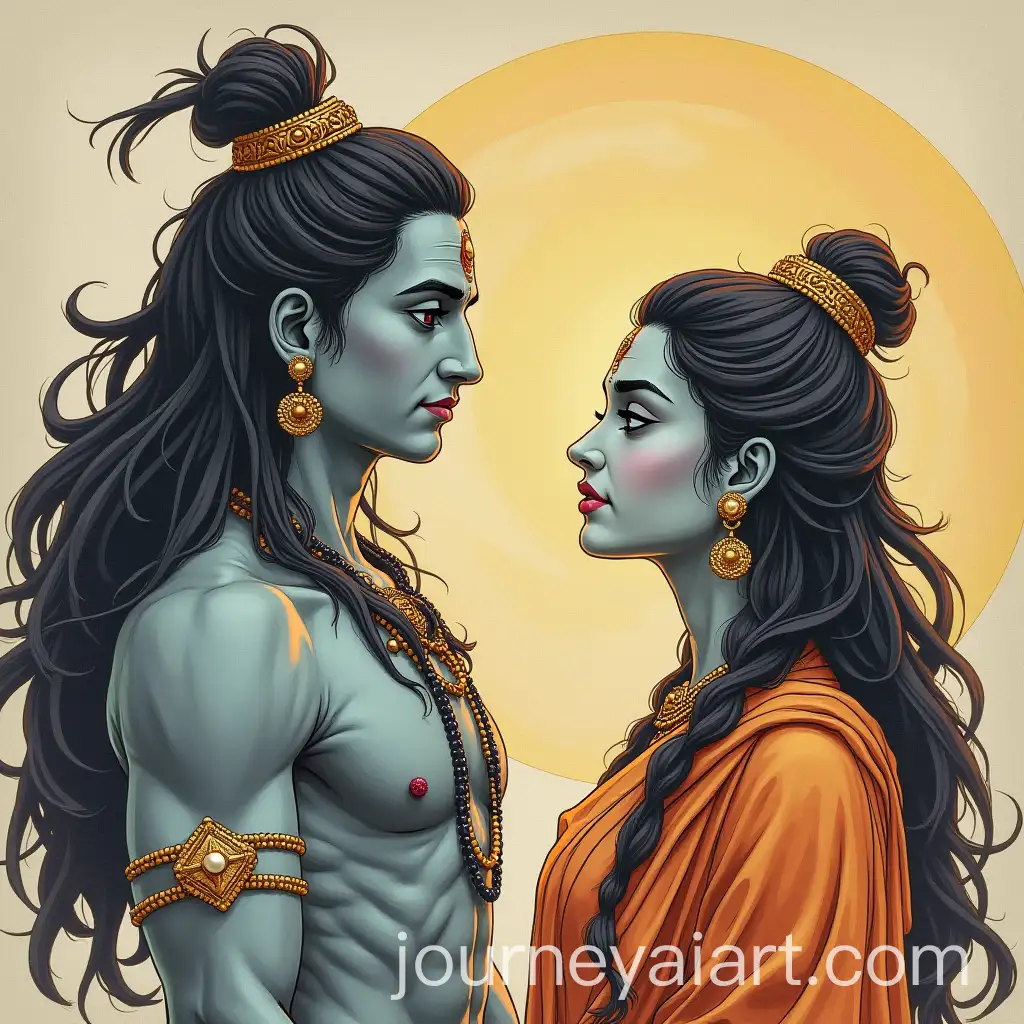 Shiva-Showing-Parvati-Newspaper-Reading-Moment