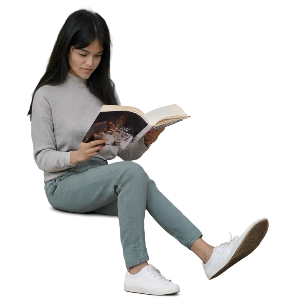 Reading-a-Book-in-the-Library-PNG-Image-High-Quality-for-Digital-and-Print-Use