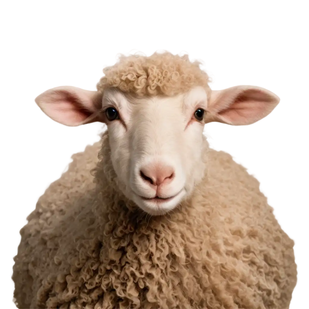 Baabra-the-Sheep-PNG-Image-with-Brown-Face-and-Brown-Ears-for-Versatile-Use