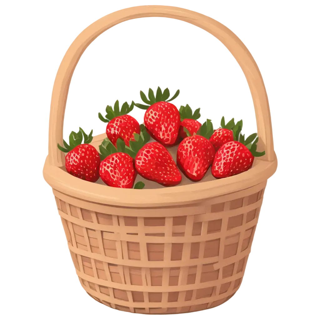 Strawberry-in-Basket-PNG-Image-HighPNG-Image-Usage-ScenariosQuality-Vector-for-Multiple-Uses