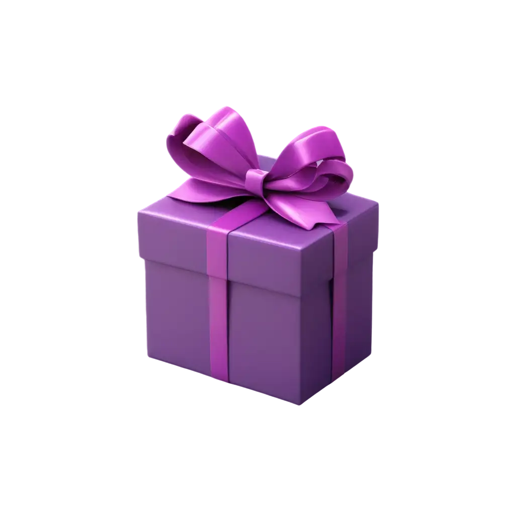 GIFT-PURPLE-3D-PNG-Image-Captivating-3D-Gift-Concept-in-Vibrant-Purple